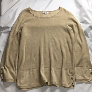Calvin Klein Beige Sweater Size XL Like-NEW Condition